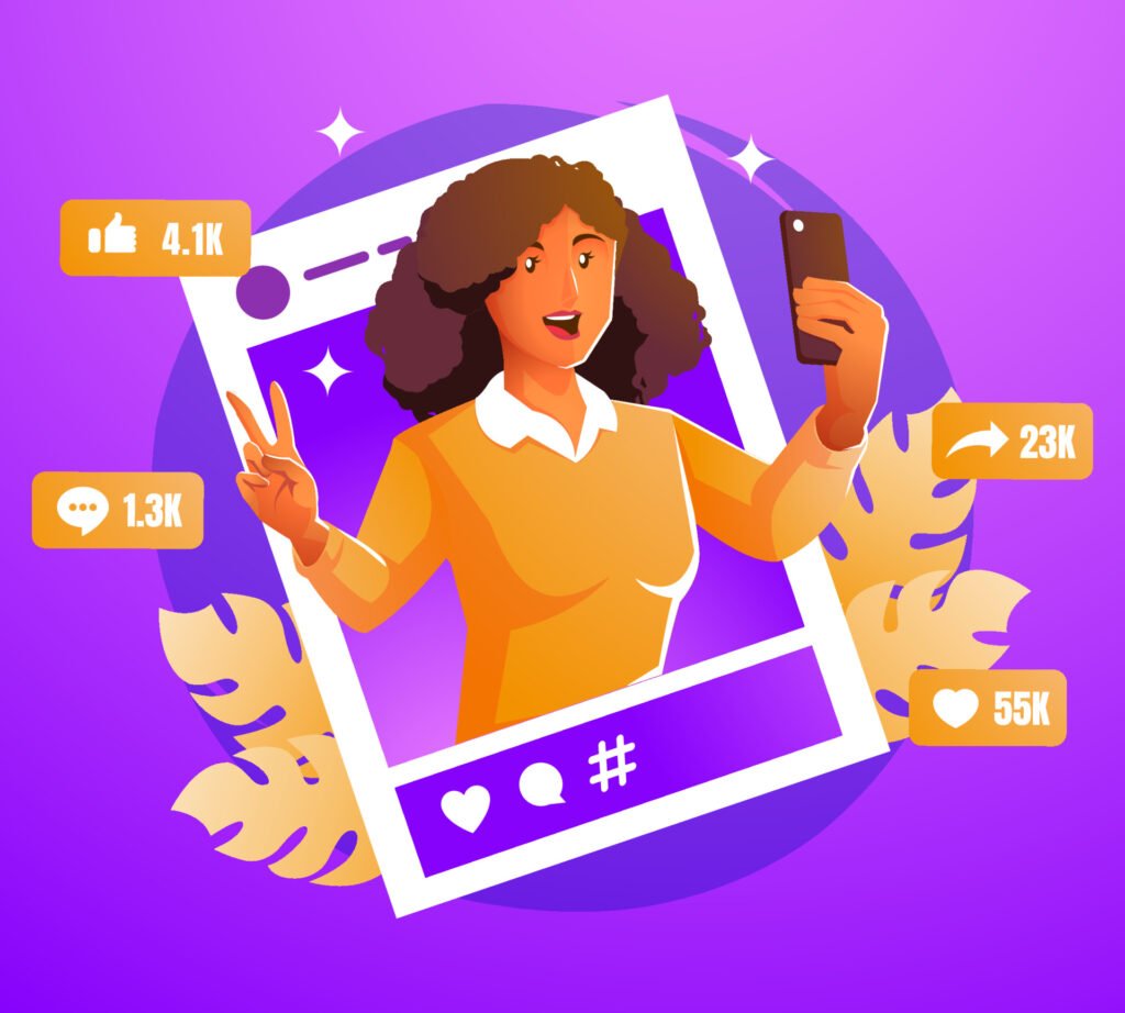 vecteezygirlselfieandsocialmediapost67187061 عربيّةكوم Arrabiacom